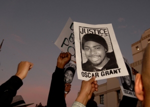 RALLY AGAINST POLICE BRUTALITY AND IN MEMORY OF OSCAR GRANT IN O
