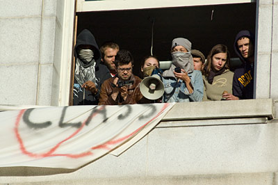 Wheeler Hall occupation, UC Berkeley, November 20, 2009 (pic via)